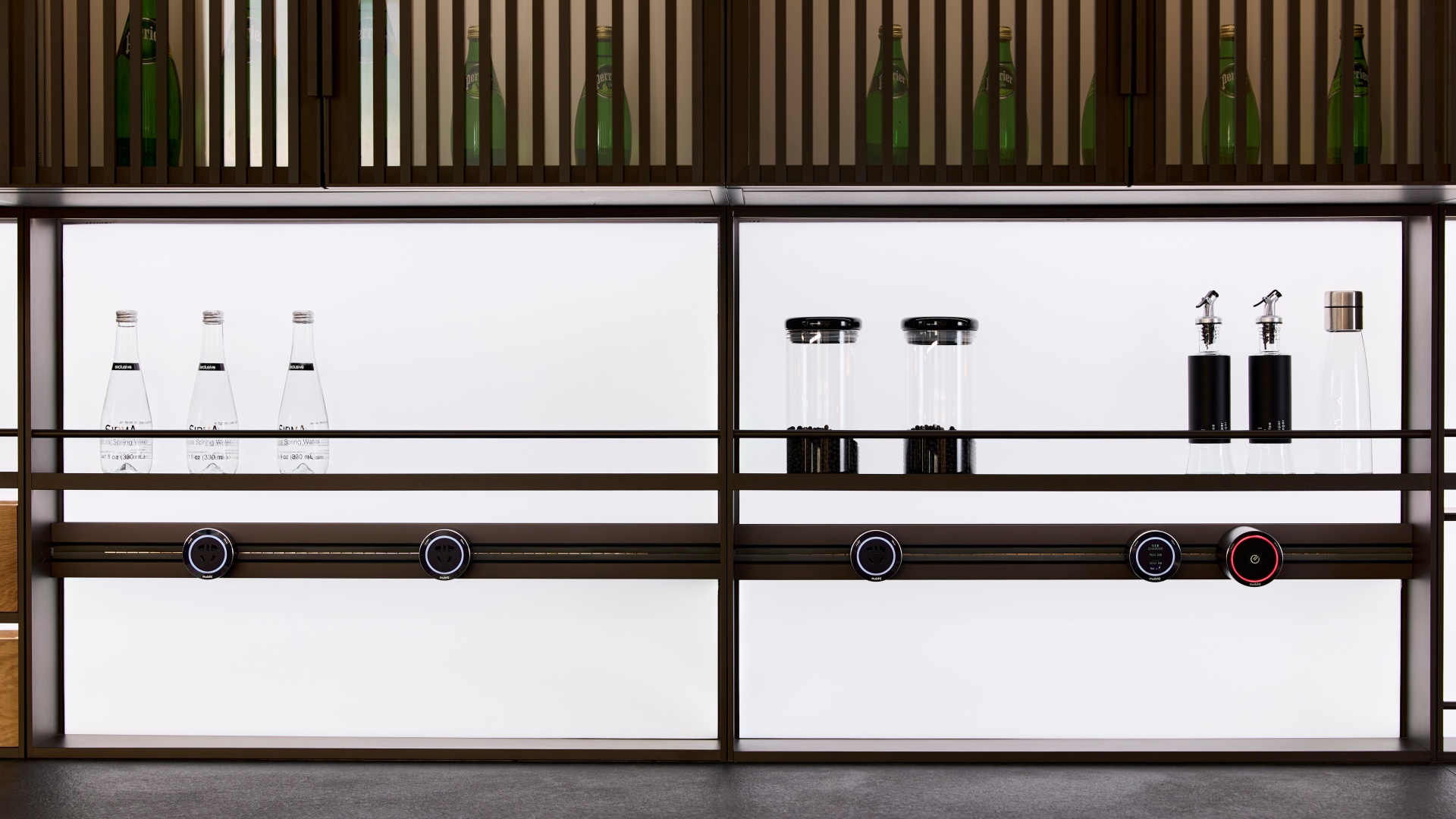 MONTEUX<br>Open Lighting Storage Rack