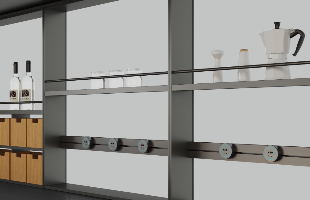 MONTEUX<br>Open Lighting Storage Rack