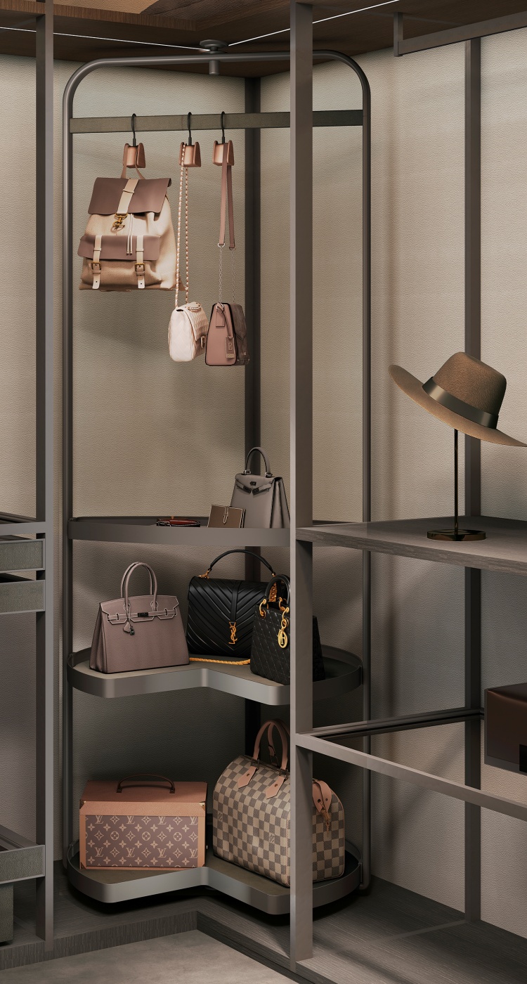 TAYLOY<br>Rotating Bag Rack