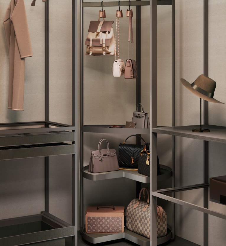 TAYLOY<br>Rotating Bag Rack