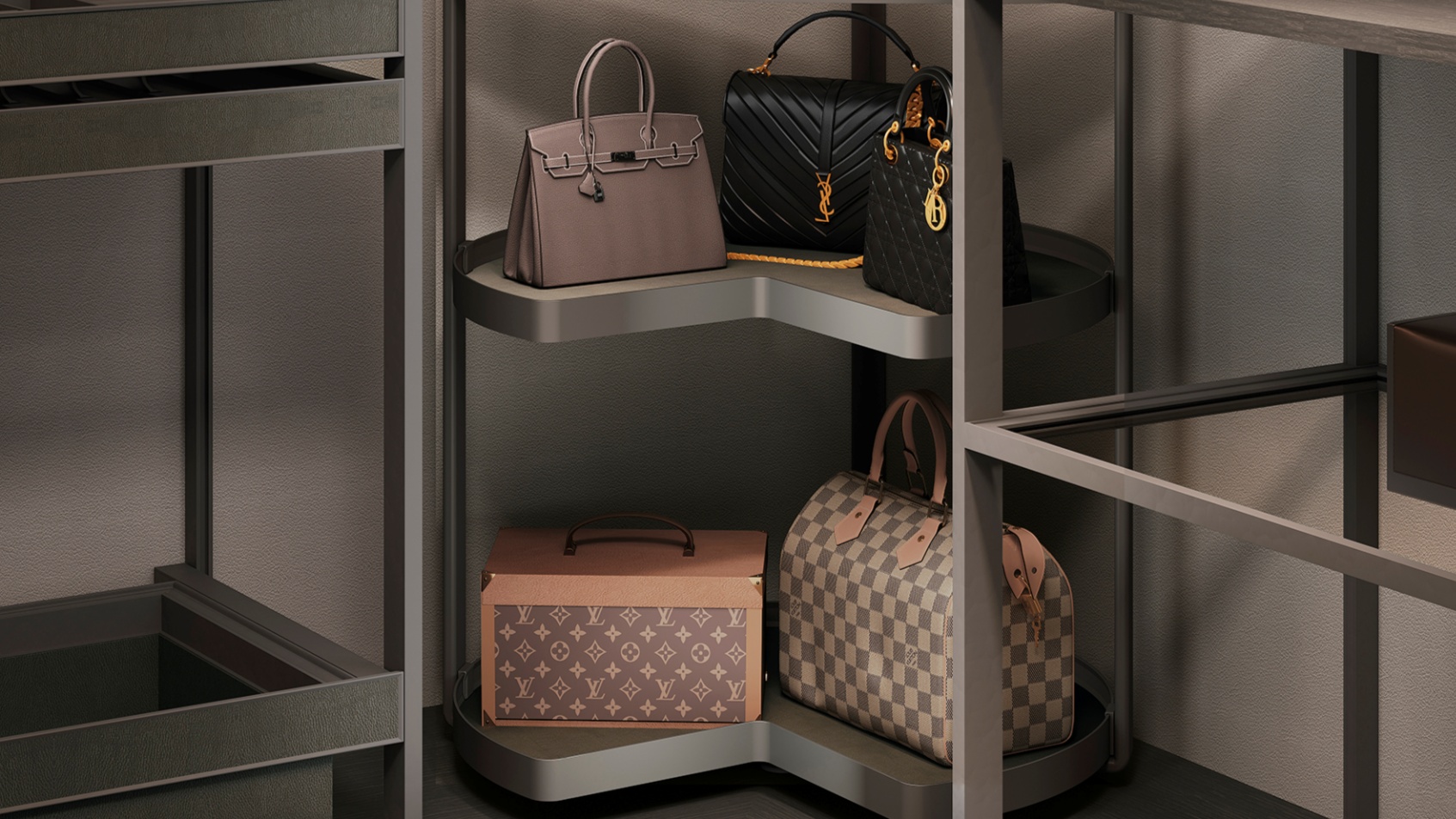 TAYLOY<br>Rotating Bag Rack